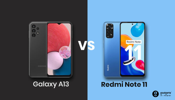 Samsung galaxy A13 vs Redmi note 11