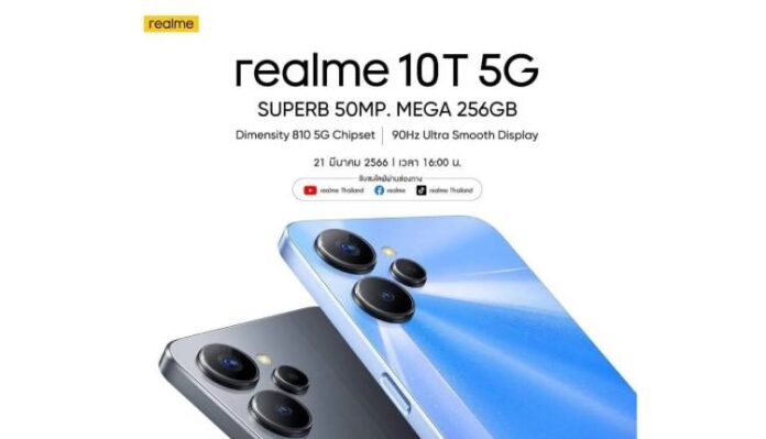 Realme 10T 5G laughing soon
